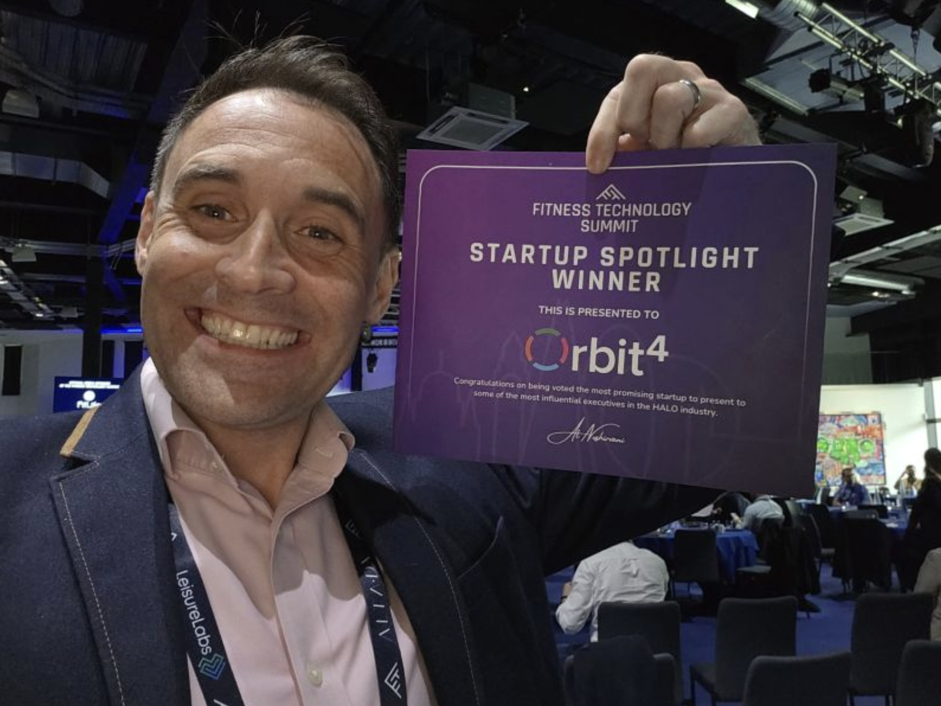 Orbit4 named Startup Spotlight winner at the Fitness Technology Summit Europe